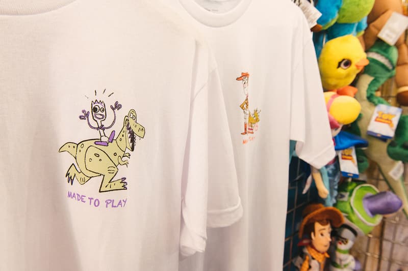 Bait x Disney Pixar 'Toy Story 4' Capsule "Made to Play" T-shirts collectibles sketches graphics streetwear