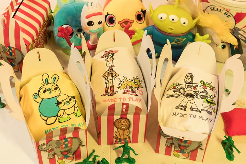Bait x Disney Pixar 'Toy Story 4' Capsule "Made to Play" T-shirts collectibles sketches graphics streetwear