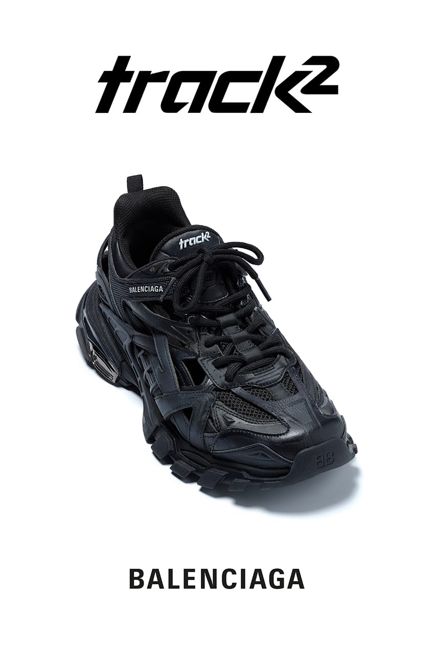 Balenciaga Black Track Sneakers  Farfetch