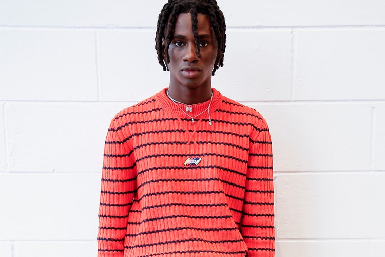 The red-and-white blue striped sweater worn by DaBaby on the cover