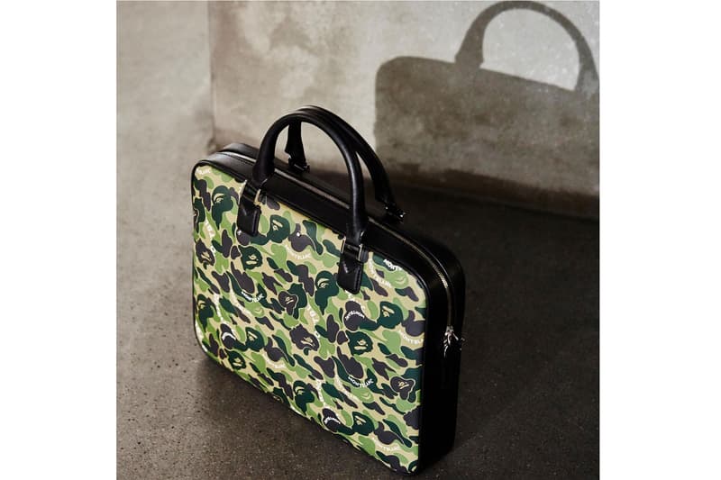 Montblanc x BAPE SS19 Collection spring summer 2019 collaborations accessories pens leather wallets case doc case portfolio computer bag wallet pen case