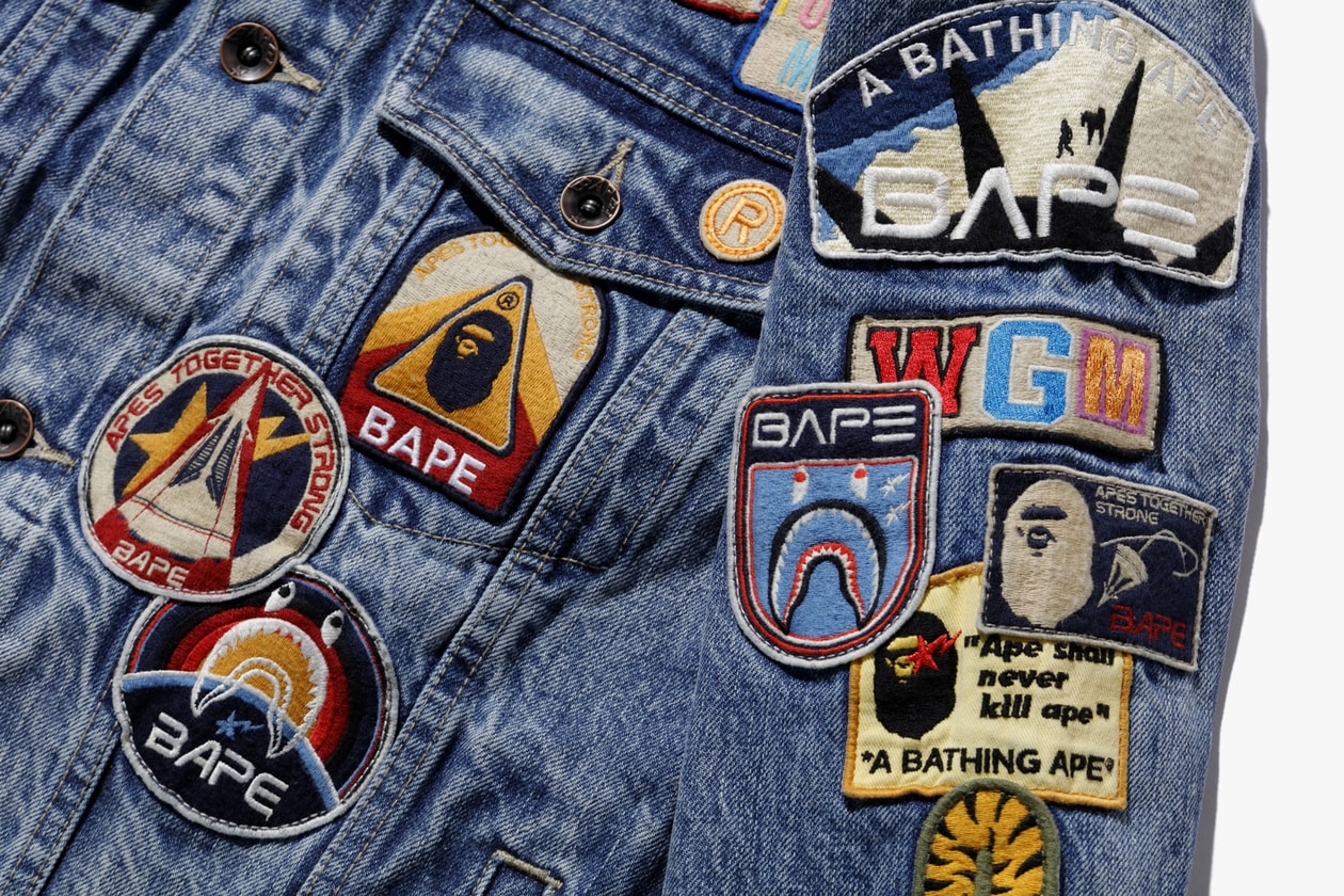 BAPE “THE RETURN OF ICARUS” SS20 Collection a bathing ape lookbooks denim tees t-shirts patch works patches 