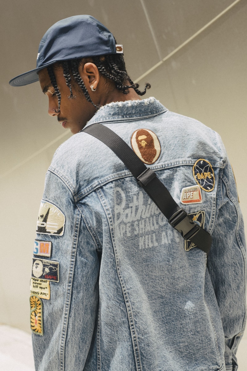 BAPE “THE RETURN OF ICARUS” SS20 Collection a bathing ape lookbooks denim tees t-shirts patch works patches 