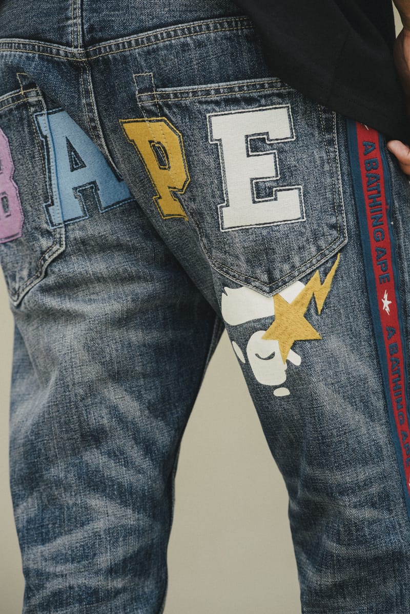 a bathing ape jeans