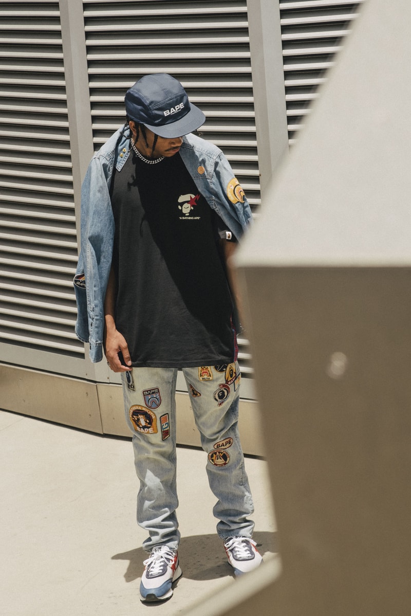 BAPE “THE RETURN OF ICARUS” SS20 Collection a bathing ape lookbooks denim tees t-shirts patch works patches 