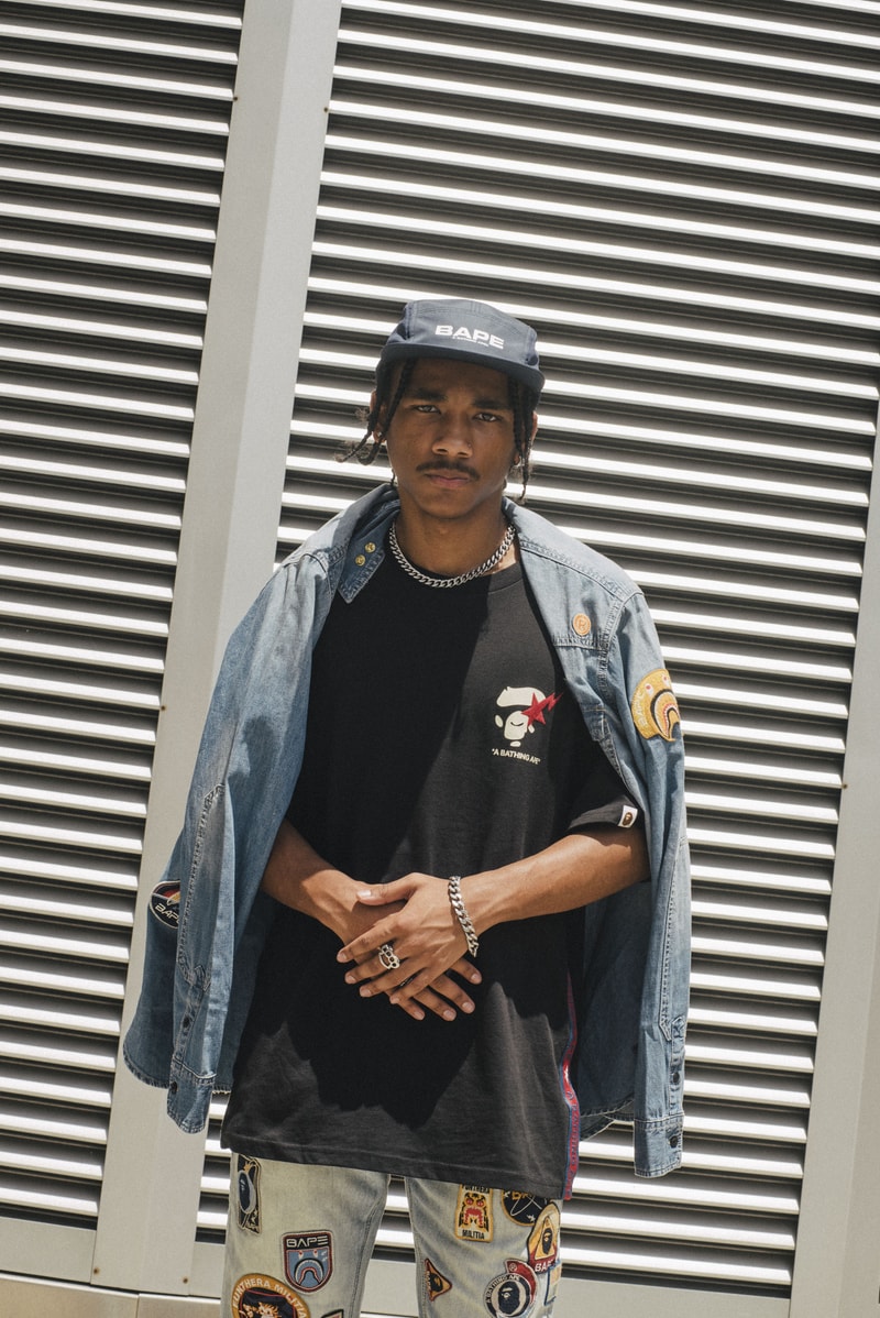BAPE “THE RETURN OF ICARUS” SS20 Collection a bathing ape lookbooks denim tees t-shirts patch works patches 