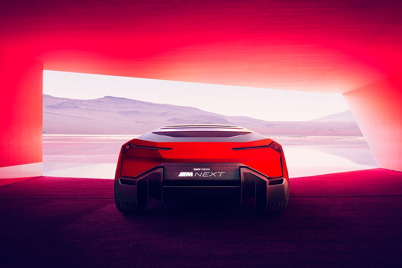 BMW Vision M Next Concept Car Суперкар Гиперкар Электрический 600 л.с. Средний двигатель Немецкий автомобильный дизайн Kidney Grill 0–60 миль в час 3 секунды 186 миль в час 