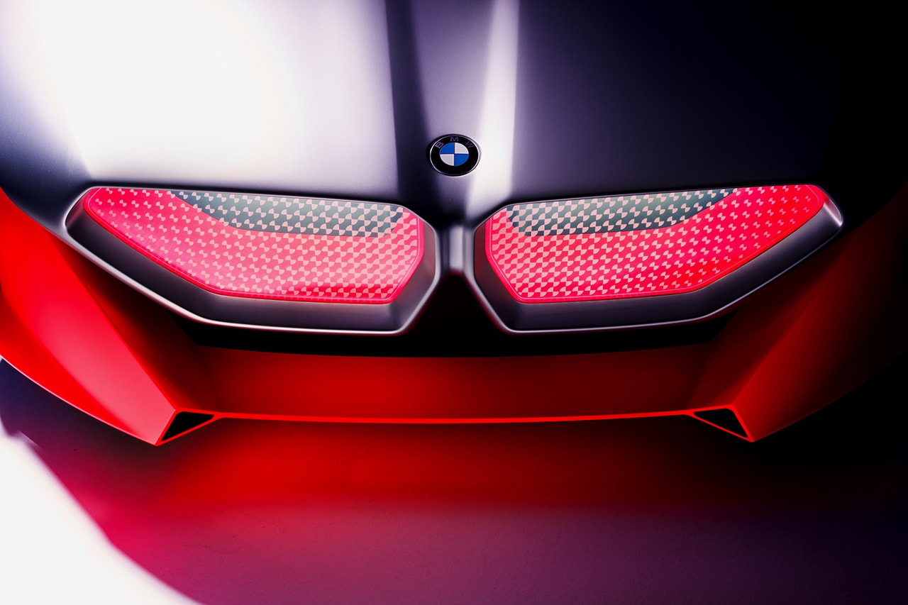 BMW Vision M Next Concept Car Суперкар Гиперкар Электрический 600 л.с. Средний двигатель Немецкий автомобильный дизайн Kidney Grill 0–60 миль в час 3 секунды 186 миль в час 