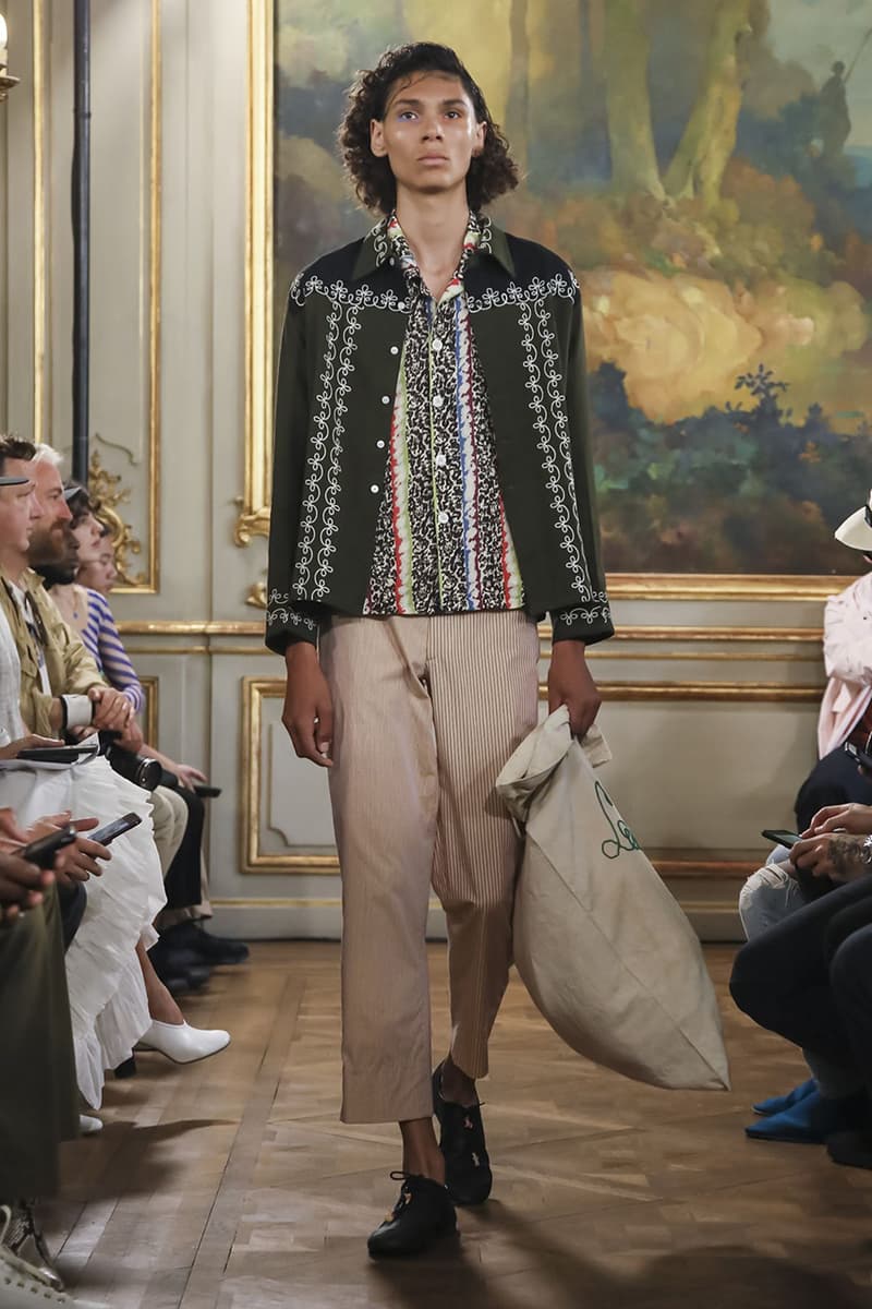 Bode Menswear Spring Summer 2020 SS20 Collection Lookbook Runway Paris Fashion Week Men's Emerging Fashion Brand Emily Bode New York Tailoring