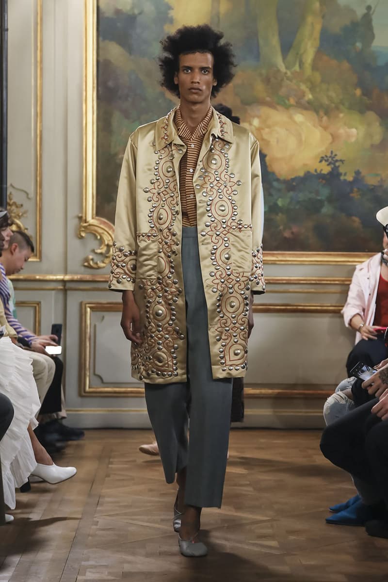 Bode Menswear Spring Summer 2020 SS20 Collection Lookbook Runway Paris Fashion Week Men's Emerging Fashion Brand Emily Bode New York Tailoring