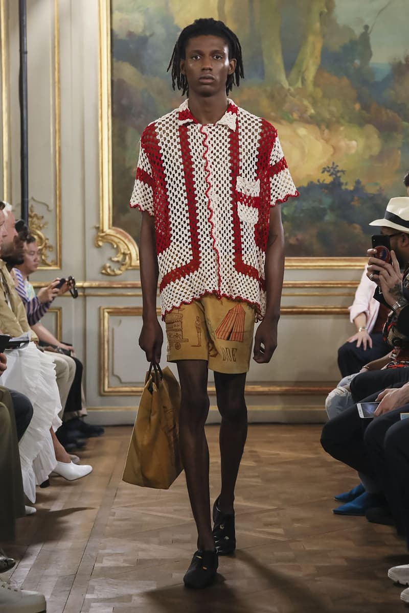 Bode Menswear Spring Summer 2020 SS20 Collection Lookbook Runway Paris Fashion Week Men's Emerging Fashion Brand Emily Bode New York Tailoring