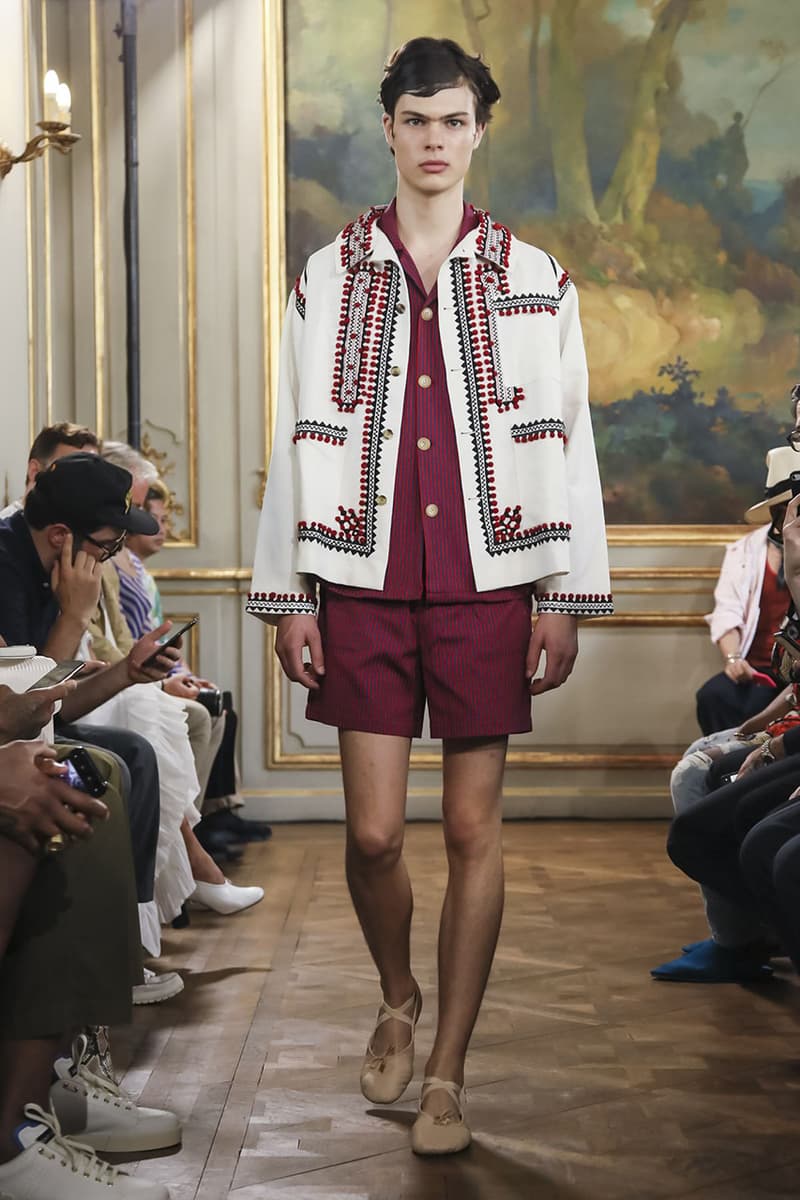Bode Menswear Spring Summer 2020 SS20 Collection Lookbook Runway Paris Fashion Week Men's Emerging Fashion Brand Emily Bode New York Tailoring