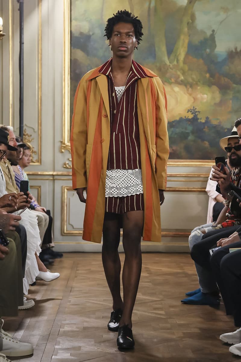 Bode Menswear Spring Summer 2020 SS20 Collection Lookbook Runway Paris Fashion Week Men's Emerging Fashion Brand Emily Bode New York Tailoring
