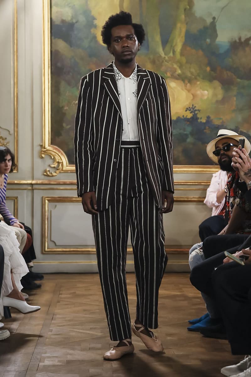 Bode Menswear Spring Summer 2020 SS20 Collection Lookbook Runway Paris Fashion Week Men's Emerging Fashion Brand Emily Bode New York Tailoring