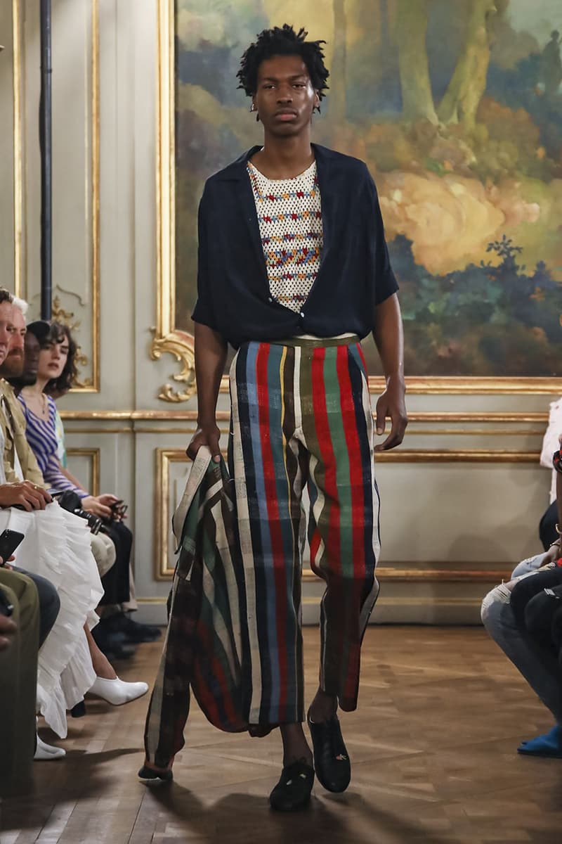 Bode Menswear Spring Summer 2020 SS20 Collection Lookbook Runway Paris Fashion Week Men's Emerging Fashion Brand Emily Bode New York Tailoring
