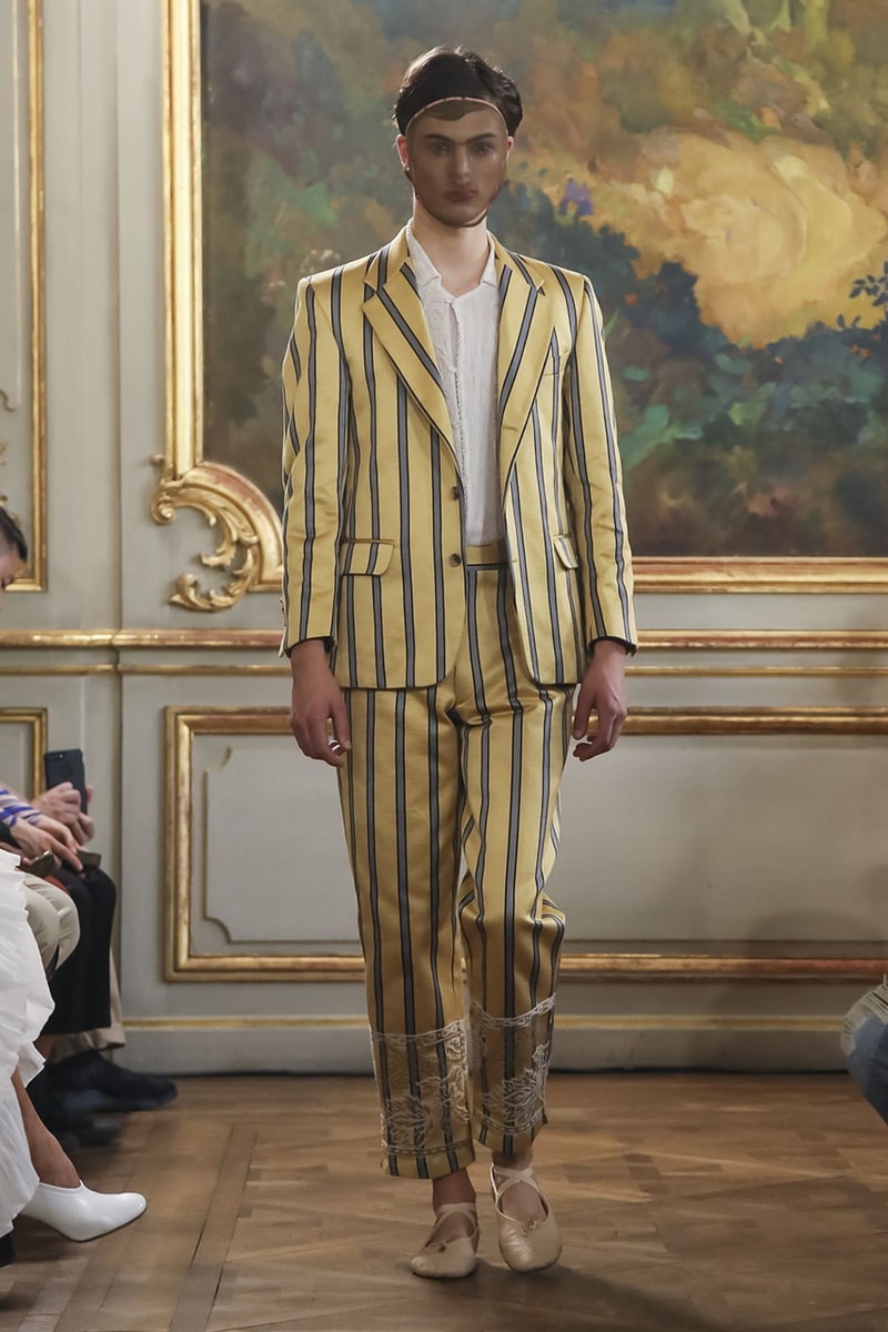 Bode Menswear Spring Summer 2020 SS20 Collection Lookbook Runway Paris Fashion Week Men's Emerging Fashion Brand Emily Bode New York Tailoring 