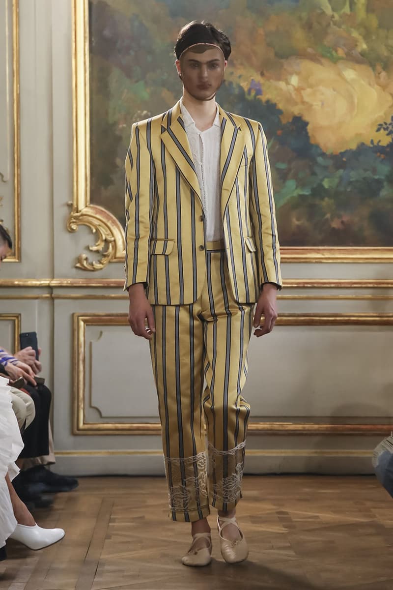Bode Menswear Spring Summer 2020 SS20 Collection Lookbook Runway Paris Fashion Week Men's Emerging Fashion Brand Emily Bode New York Tailoring