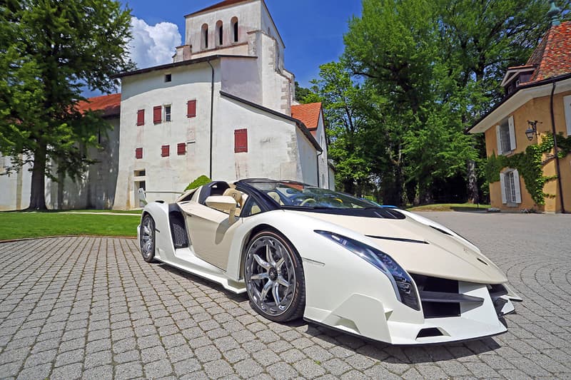 Bonhams Geneva Hypercar Supercar Auction Sale No Reserve Lamborghini Veneno McLaren P1 Bugatti Veyron 16.4 Ferrari LaFerrari Koenigsegg One:1 Aston Martin One-77 Bentley Maserati Maybach Mercedes Clubhouse Lake