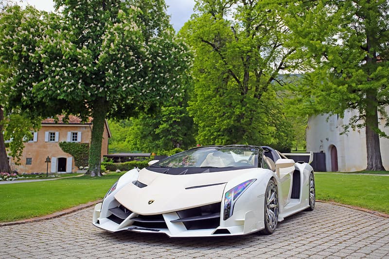 Bonhams Geneva Hypercar Supercar Auction Sale No Reserve Lamborghini Veneno McLaren P1 Bugatti Veyron 16.4 Ferrari LaFerrari Koenigsegg One:1 Aston Martin One-77 Bentley Maserati Maybach Mercedes Clubhouse Lake