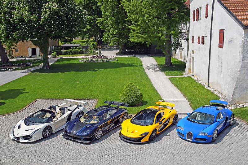 Bonhams Geneva Hypercar Supercar Auction Sale No Reserve Lamborghini Veneno McLaren P1 Bugatti Veyron 16.4 Ferrari LaFerrari Koenigsegg One:1 Aston Martin One-77 Bentley Maserati Maybach Mercedes Clubhouse Lake