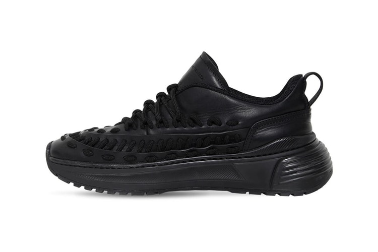 Bottega Veneta's Leather Sneakers Are Decked With Interwoven Laces