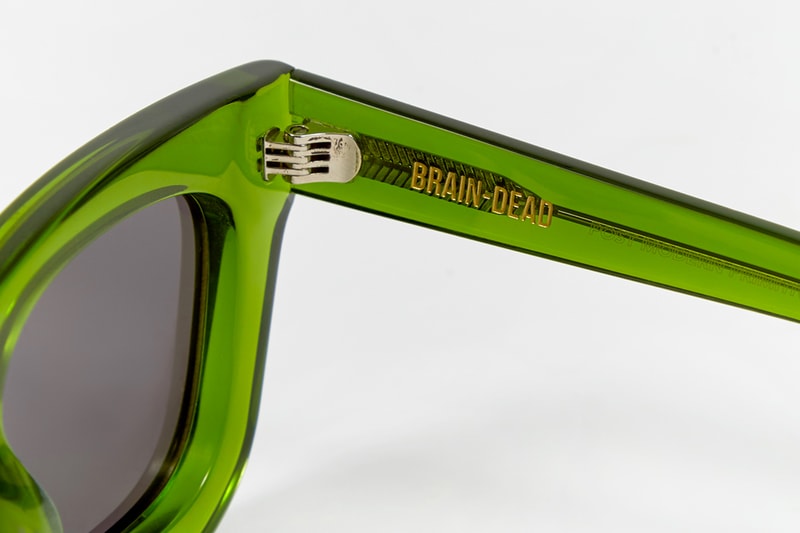 Brain Dead SS19 Eyewear Collection accessories sunglasses primitive eye Chibi Elia Tani Electric Blue Tortoise Silver Flake drop date release info price Green Black Yellow Spring/Summer acetate frames 