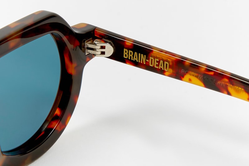 Brain Dead SS19 Eyewear Collection accessories sunglasses primitive eye Chibi Elia Tani Electric Blue Tortoise Silver Flake drop date release info price Green Black Yellow Spring/Summer acetate frames 