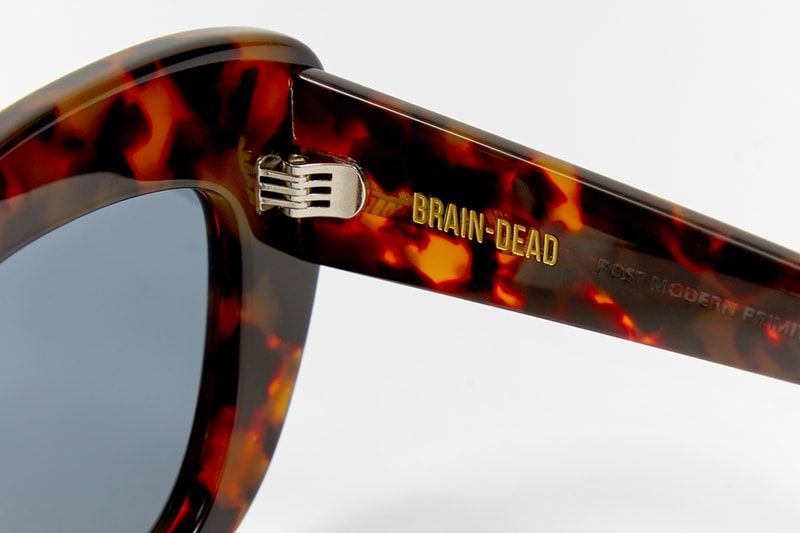 Brain Dead SS19 Eyewear Collection accessories sunglasses primitive eye Chibi Elia Tani Electric Blue Tortoise Silver Flake drop date release info price Green Black Yellow Spring/Summer acetate frames 
