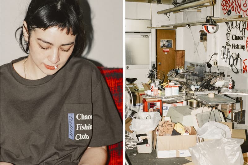 Chaos Fishing Club x Radiall Capsule Japanese Tokyo Skatewear Skate Summer 2019 Collection shirt button up sacoche bag bucket hat CFC