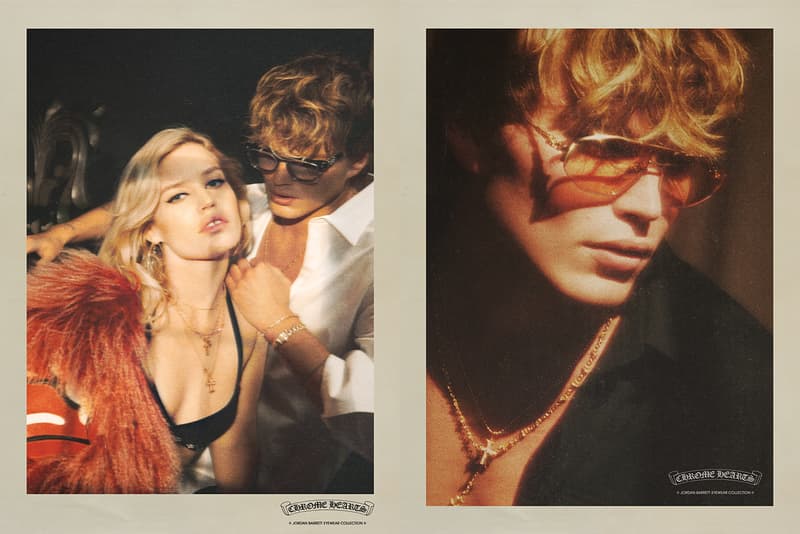 Chrome Hearts Jordan Barrett Eyewear Capsule collection lookbook glasses sun Laurie Lynn Stark Georgia May Jagger paris campaign richard stark paris