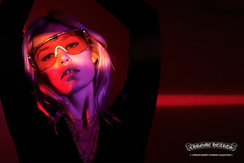 Chrome Hearts Jordan Barrett Eyewear Capsule collection lookbook glasses sun Laurie Lynn Stark Georgia May Jagger paris campaign richard stark paris 