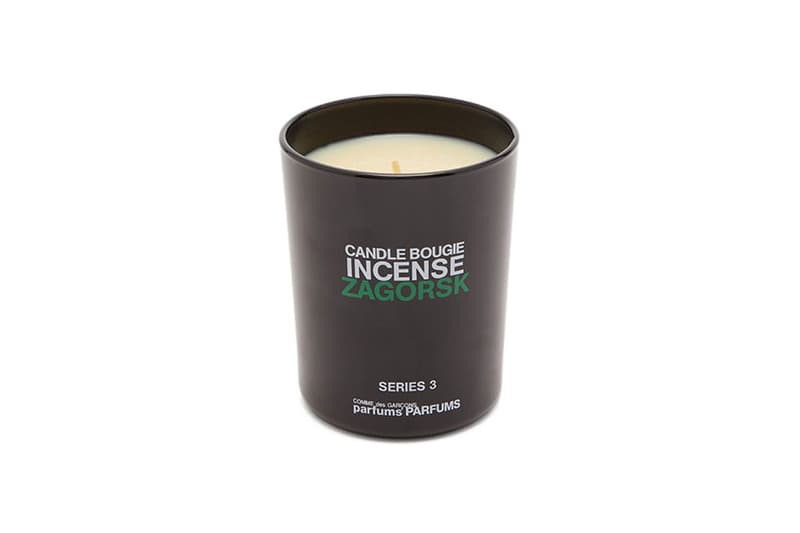 Comme Des Garcons CD Series 3 Zagorsk Candle Release CDG home scents fragrances 