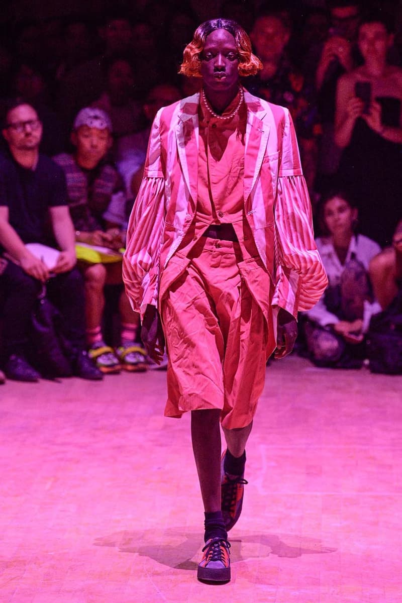 COMME des GARÇONS HOMME PLUS SS20 Runway Show collection spring summer 2020 paris fashion week pfw look air max 95 nike collaboration menswear