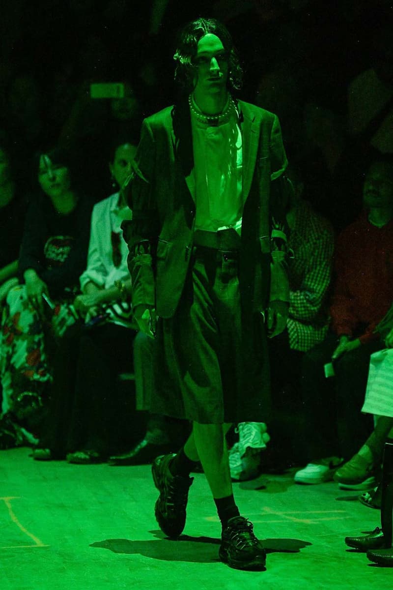 COMME des GARÇONS HOMME PLUS SS20 Runway Show collection spring summer 2020 paris fashion week pfw look air max 95 nike collaboration menswear