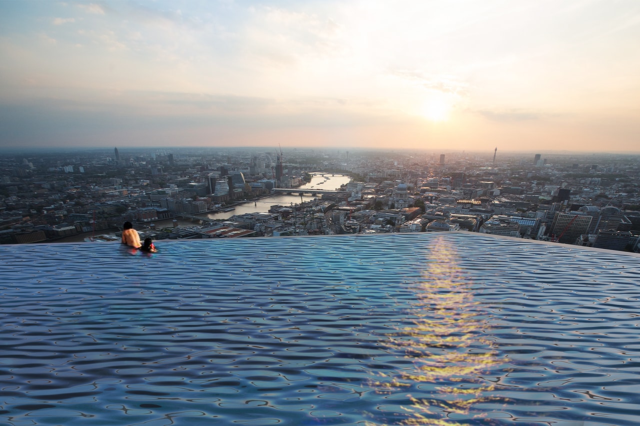 compas pools 360 degree infinity pool london views across skyline best place hotel worlds first 55 story floors 2020 details how to enter exit