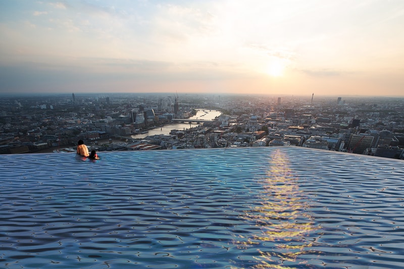 compas pools 360 degree infinity pool london views across skyline best place hotel worlds first 55 story floors 2020 details how to enter exit