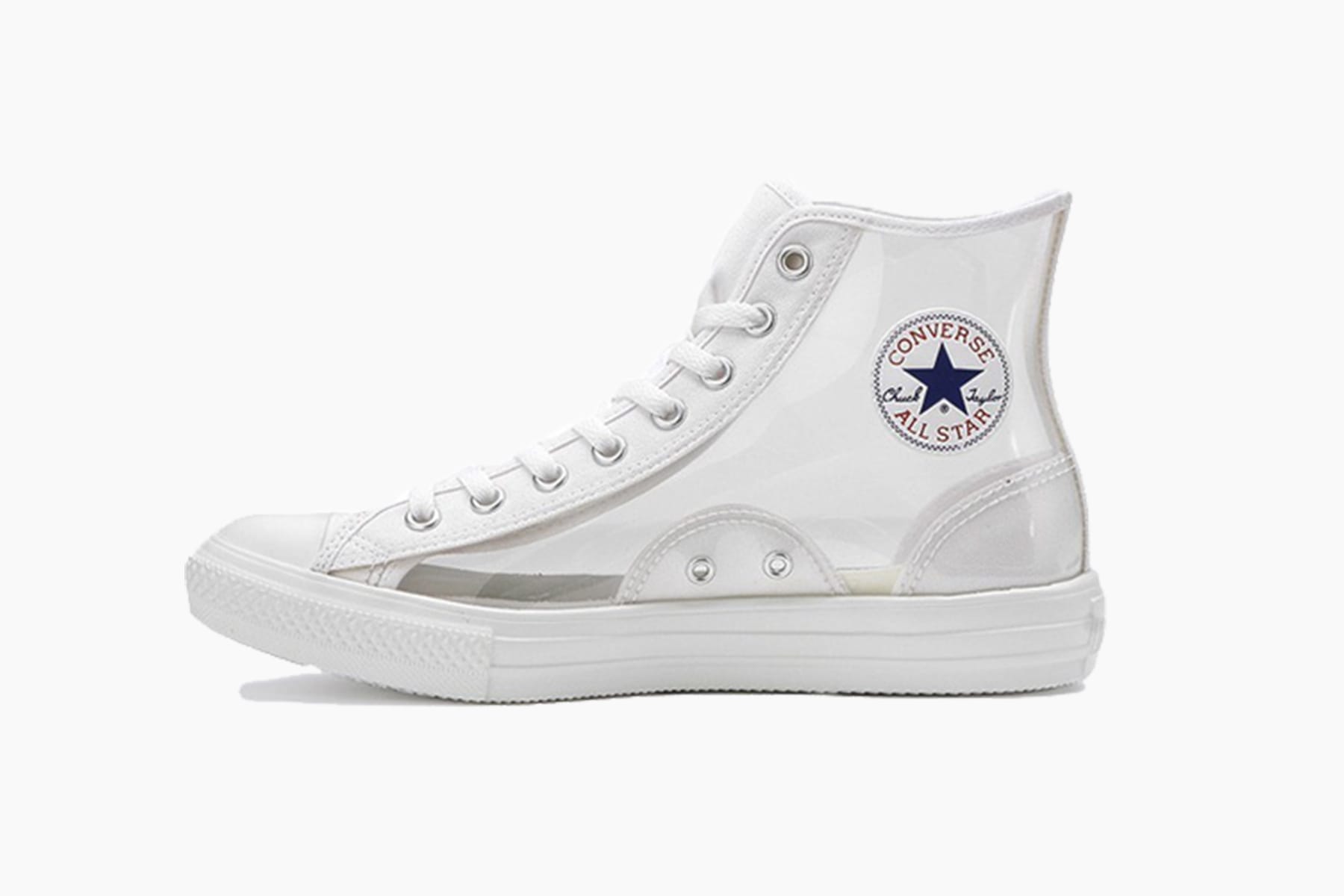 clear white converse