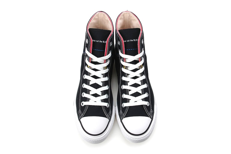 Converse All Star Cut Line Chuck Taylor White Black Red Customize Japan Scissors 1970 fraying low two tone duo color