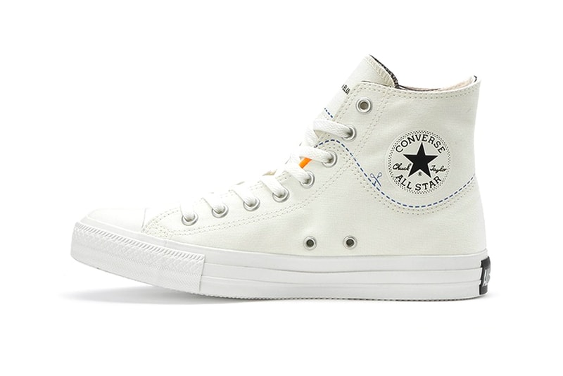 Converse All Star Cut Line Chuck Taylor White Black Red Customize Japan Scissors 1970 fraying low two tone duo color