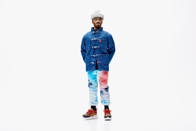 Coolrain Lee Creates Salehe Bembury Figure Versace Chain Reaction Seoul Artist Designer Figurine leopard print beanie supreme nike frank t-shirt bootleg