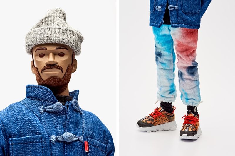 Coolrain Lee Creates Salehe Bembury Figure Versace Chain Reaction Seoul Artist Designer Figurine leopard print beanie supreme nike frank t-shirt bootleg 