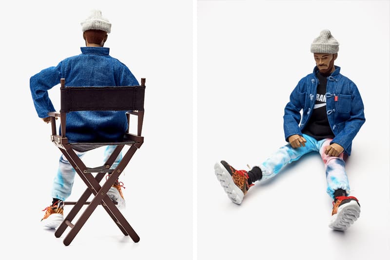 Coolrain Lee Creates Salehe Bembury Figure Versace Chain Reaction Seoul Artist Designer Figurine leopard print beanie supreme nike frank t-shirt bootleg