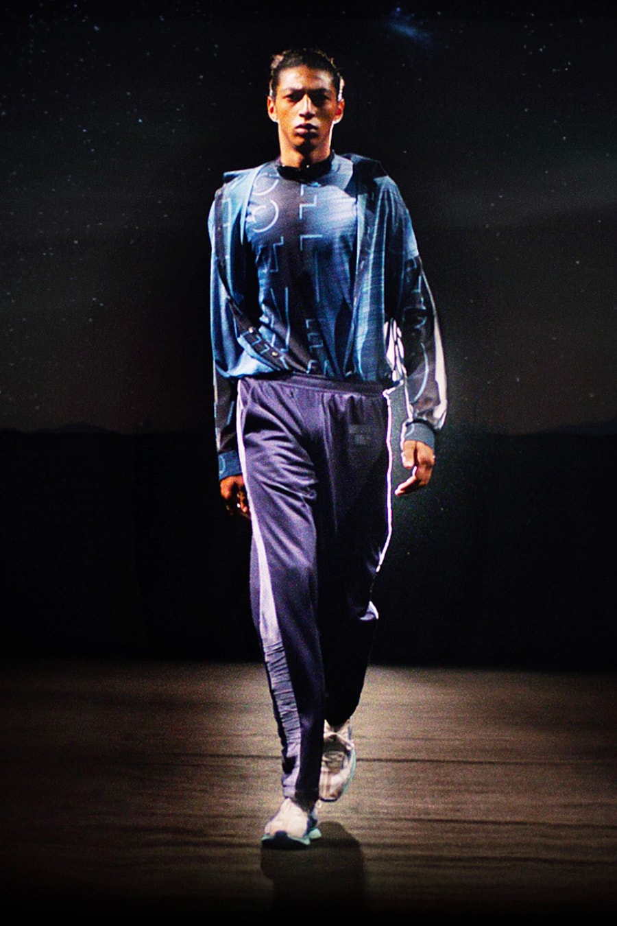 COTTWEILER Spring Summer 2020 Collection Paris Fashion Week Saville Row Tailoring Technical Futuristic Egypt Research Athletic Track pants shirt shoes Backpack projection digital