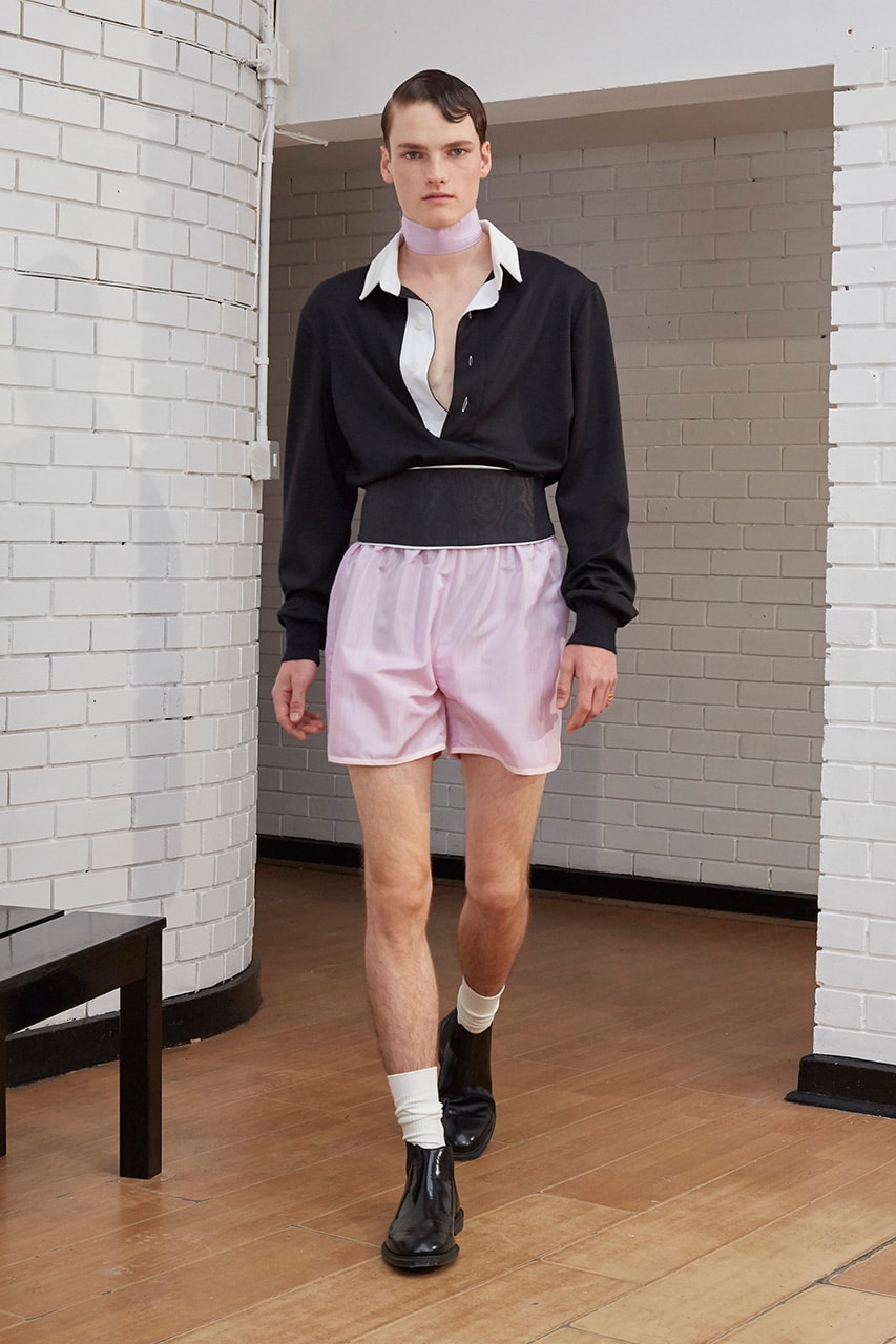 Daniel W. Fletcher Paris Fashion Week Men's SS20 Spring/Summer 2020 Collection Runway Looks "HOPELESSLY DEVOTED" Central Saint Martins Graduate