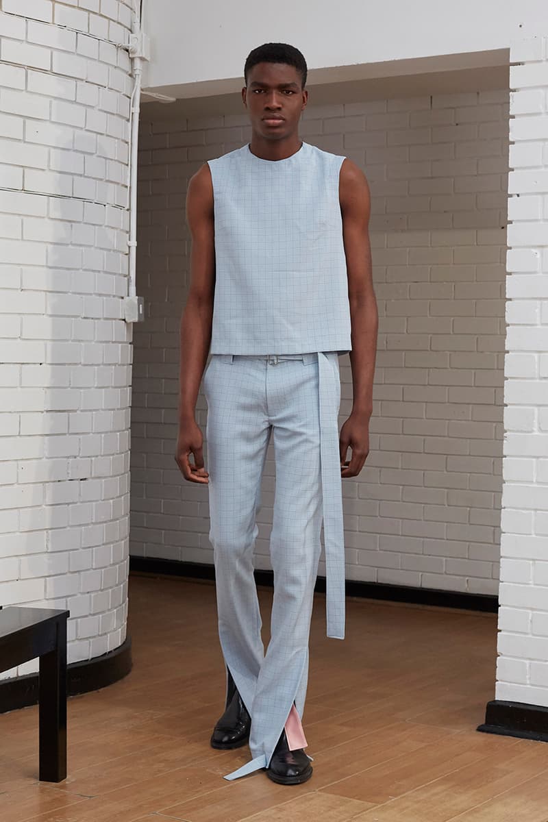 Daniel W. Fletcher Paris Fashion Week Men's SS20 Spring/Summer 2020 Collection Runway Looks "HOPELESSLY DEVOTED" Central Saint Martins Graduate