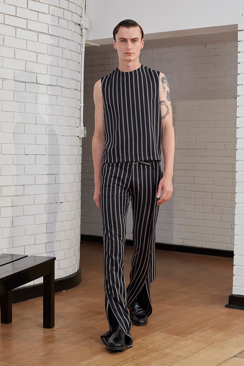 Daniel W. Fletcher Paris Fashion Week Men's SS20 Spring/Summer 2020 Collection Runway Looks "HOPELESSLY DEVOTED" Central Saint Martins Graduate