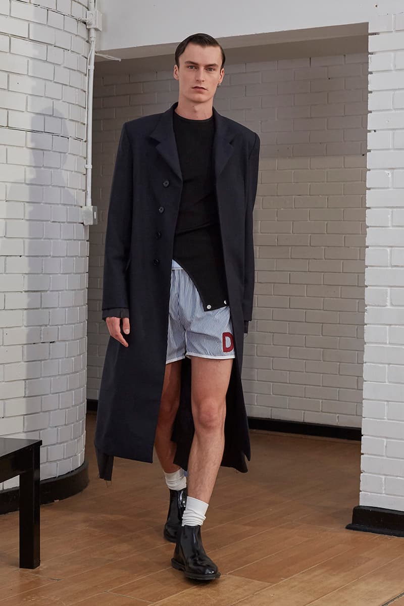 Daniel W. Fletcher Paris Fashion Week Men's SS20 Spring/Summer 2020 Collection Runway Looks "HOPELESSLY DEVOTED" Central Saint Martins Graduate