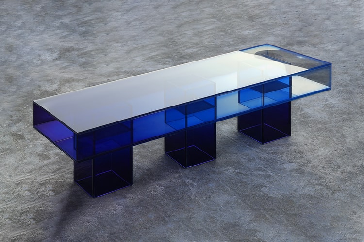 Design Miami/ 2019 Unveils studio BUZAO's Blue Gradient Glass Furnitures