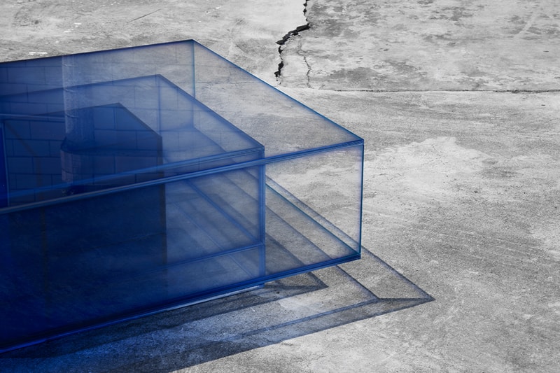 Design Miami 2019 studio BUZAO NULL Series designer Zeng Peng gradient furniture glass blue sea sky