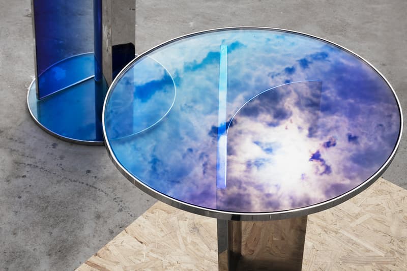 Design Miami 2019 studio BUZAO NULL Series designer Zeng Peng gradient furniture glass blue sea sky